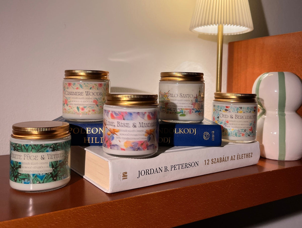 Olasz hangulatú kézműves szójagyertyák mediterrán illatokkal - LiZen Candle